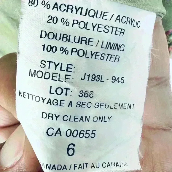 RW&CO PASTEL PINK LILAC BLUE TWEED FALL JACKET SIZE  6 - Picture 13 of 16